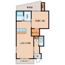 リヴェールの物件間取画像